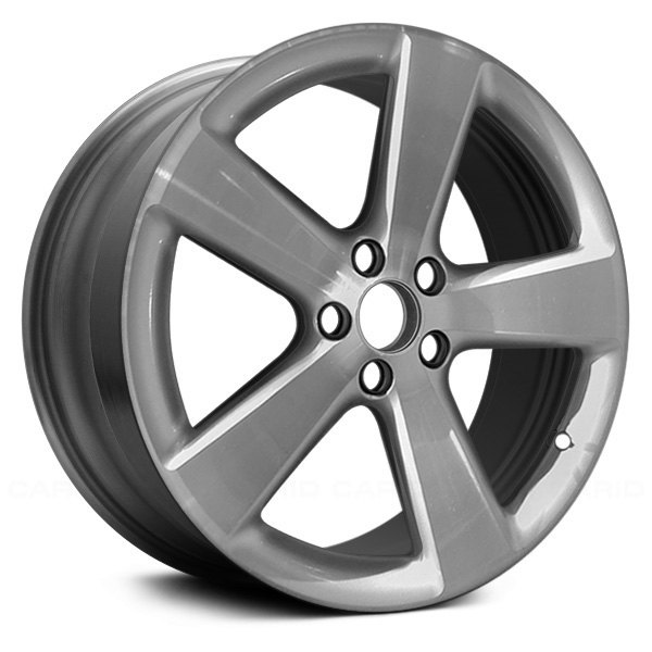 Replace® - 17 x 7 5-Spoke Machined and Silver Alloy Factory Wheel (Remanufactured)