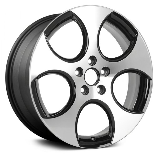 Replace® - 18 x 7.5 5-Slot Machined and Charcoal Silver Alloy Factory Wheel (Remanufactured)
