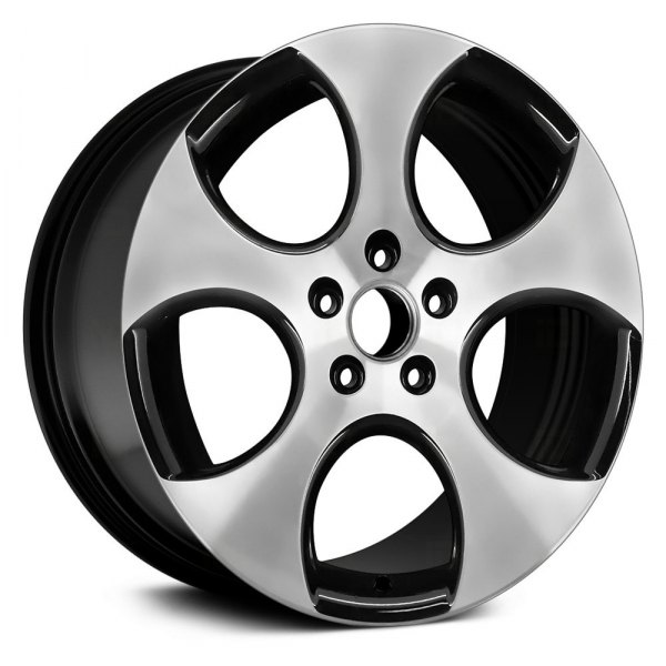 Replace® - 18 x 7.5 5-Slot Machined and Black Alloy Factory Wheel (Remanufactured)