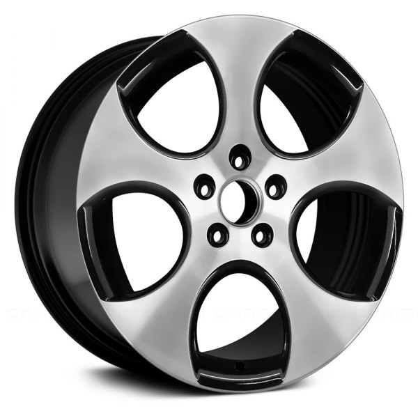 Replace® - 18 x 7.5 5-Slot Black Alloy Factory Wheel (Remanufactured)
