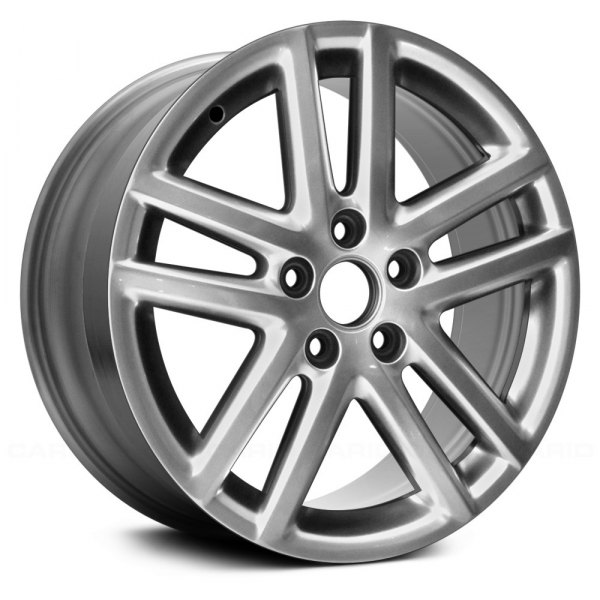 Replace® - 17 x 7.5 Double 5-Spoke Silver Alloy Factory Wheel (Remanufactured)