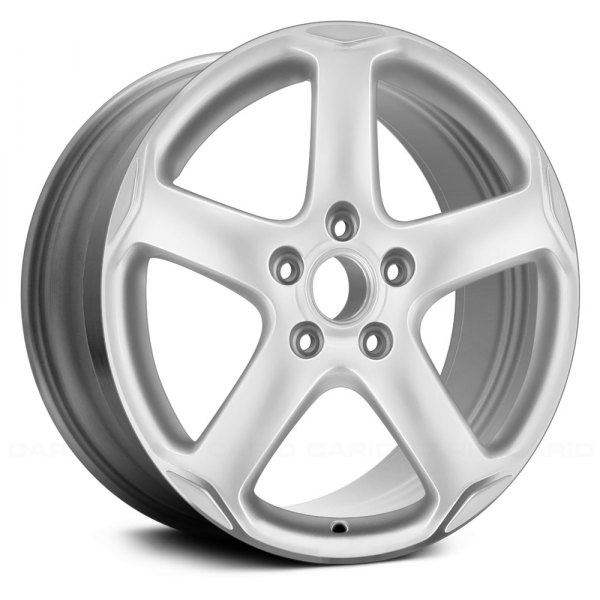 Replace® - 17 x 7 5-Spoke Machined and Silver Alloy Factory Wheel (Remanufactured)