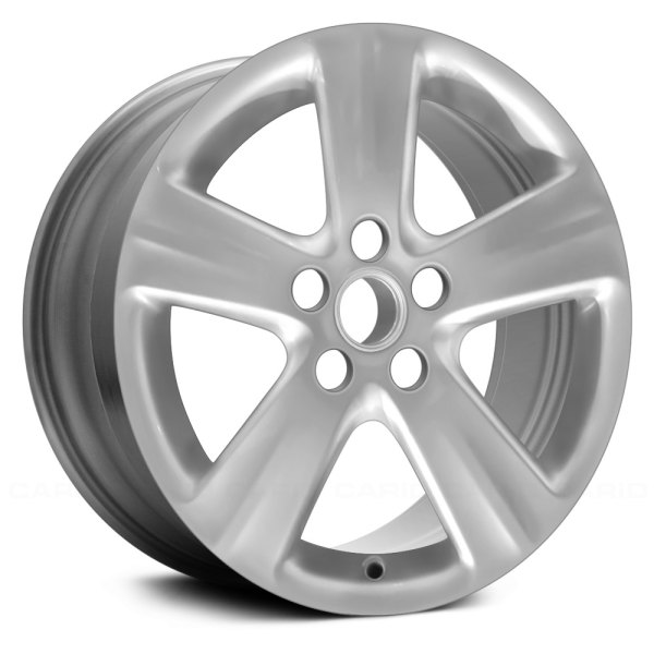 Replace® - 17 x 7 5-Spoke Silver Alloy Factory Wheel (Remanufactured)