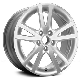 Replace® - Double 5-Spoke Machined and Silver 17x7 Alloy Factory Wheel - Remanufactured