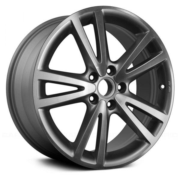 Replace® - 18 x 7.5 5 V-Spoke Medium Charcoal Alloy Factory Wheel (Remanufactured)