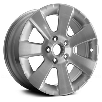 Replace® - 7 I-Spoke Machined Silver 16x6.5 Alloy Factory Wheel - Remanufactured