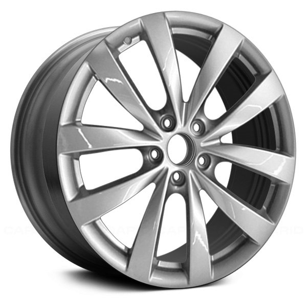 Replace® - 17 x 8 5 V-Spoke Hyper Silver Alloy Factory Wheel (Remanufactured)