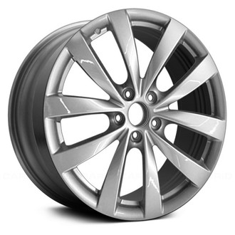 Replace® - 5 V-Spoke Hyper Silver 17x8 Alloy Factory Wheel - Remanufactured