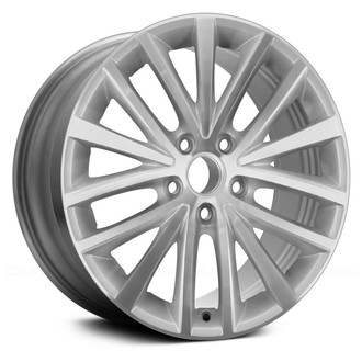 Replace® - 5 W-Spoke Machined and Silver 17x7 Alloy Factory Wheel - Remanufactured