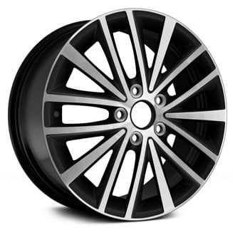 Replace® - 5 W-Spoke Machined and Black 17x7 Alloy Factory Wheel - Remanufactured
