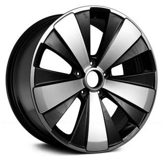 Replace® - 5-Spoke Machined and Gloss Black 18x8 Alloy Factory Wheel - Remanufactured