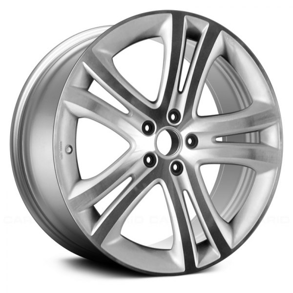 Replace® - 19 x 9 Double 5-Spoke Bright Hyper Silver Alloy Factory Wheel (Remanufactured)