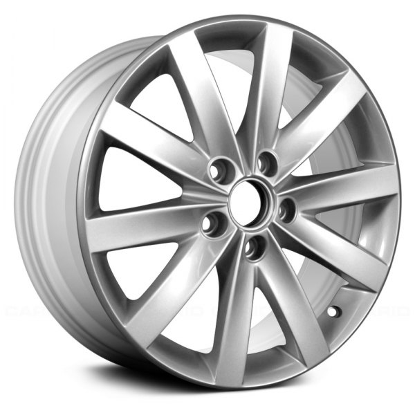 Replace® - 17 x 7 5 V-Spoke Light Silver Metallic Alloy Factory Wheel (Replica)