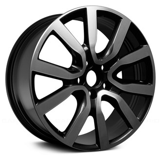 Replace® - 5 V-Spoke Machined and Black 18x7.5 Alloy Factory Wheel - Remanufactured