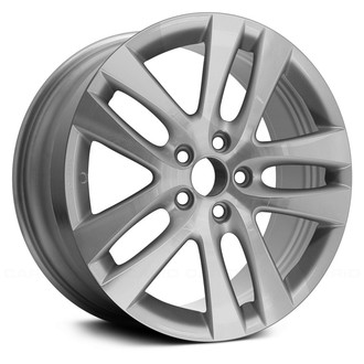 Replace® - Double 5-Spoke Bright Sparkle Silver Machined 18x7 Alloy Factory Wheel - Remanufactured
