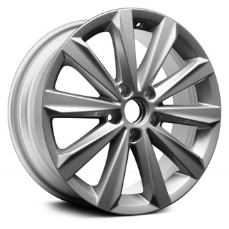 Replace® - 10 I-Spoke Flat Light Silver 17x7 Alloy Factory Wheel - Remanufactured