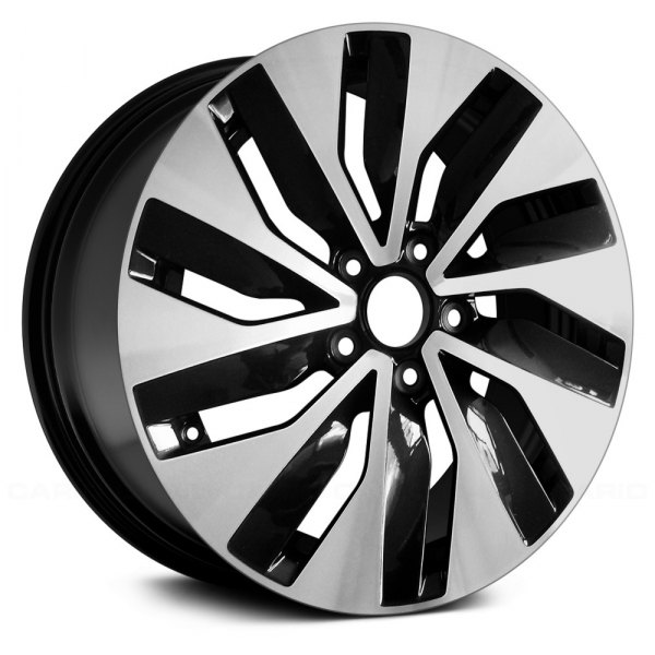 Replace® - 17 x 6 10 Spiral-Spoke Machined and Black Alloy Factory Wheel (Remanufactured)