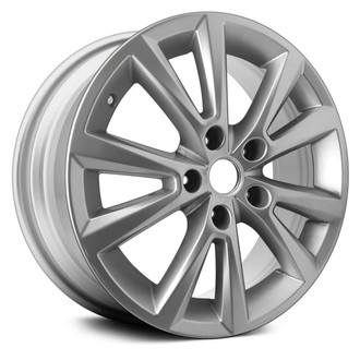 Replace® - 5 V-Spoke Bright Silver 18x8 Alloy Factory Wheel - Remanufactured