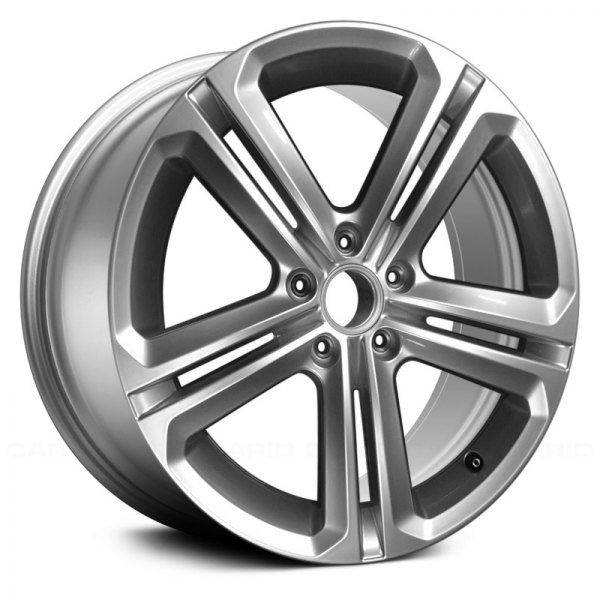 Replace® - 18 x 7.5 Double 5-Spoke Bright Hyper Silver Alloy Factory Wheel (Remanufactured)