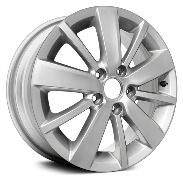 Replace® - 16 x 6.5 10 Alternating-Spoke Bright Silver Full Face Alloy Factory Wheel (Remanufactured)