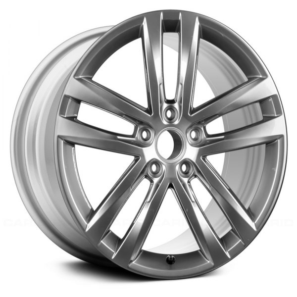 Replace® - 19 x 8 Double 5-Spoke Medium Silver Alloy Factory Wheel (Remanufactured)