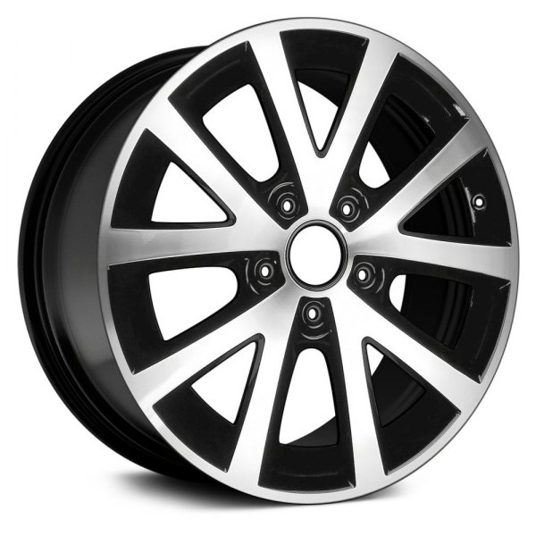 Replace® - 16 x 6.5 5 V-Spoke Machined and Gloss Black Alloy Factory Wheel (Replica)