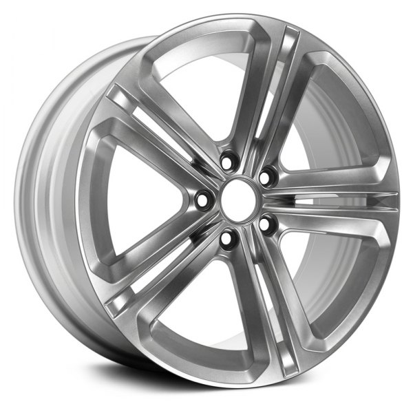 Replace® - 18 x 8 Double 5-Spoke Medium Silver Alloy Factory Wheel (Remanufactured)