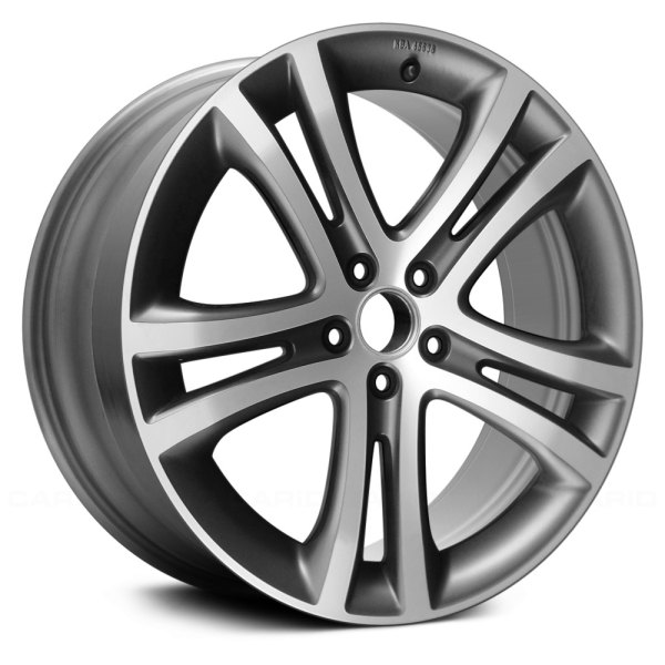 Replace® - 19 x 9 Double 5-Spoke Machined and Bright Sparkle Silver Alloy Factory Wheel (Remanufactured)