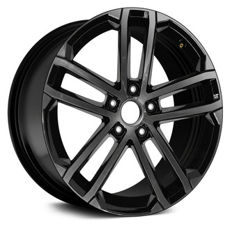 Replace® - Double 5-Spoke Machined and Black 18x7 Alloy Factory Wheel - Remanufactured