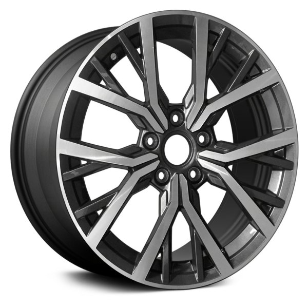 Replace® - 17 x 7 Multi 5-Spoke Machined and Dark Bluish Charcoal Alloy Factory Wheel (Remanufactured)