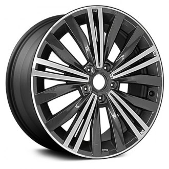 Replace® - Multi 5-Spoke Dark Charcoal Metallic with Machined Face 18x7 Alloy Factory Wheel - Factory Take Off