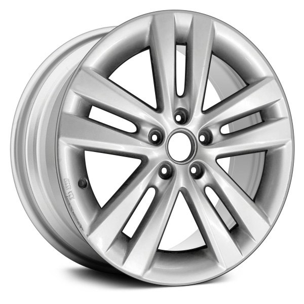 Replace® - 17 x 7.5 Double 5-Spoke Bright Sparkle Silver Alloy Factory Wheel (Remanufactured)