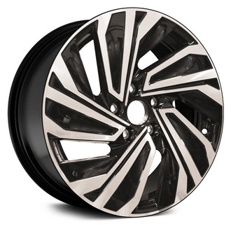 Replace® - 5-Slot Machined Gloss Black with Smoked Liquid Clear 17x7 Alloy Factory Wheel - Remanufactured