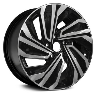 Replace® - 5-Slot Black with Machined Face 17x7 Alloy Factory Wheel - Remanufactured
