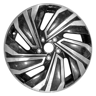 Replace® - 5-Slot Machined Gloss Black 17x7 Alloy Factory Wheel - Replica
