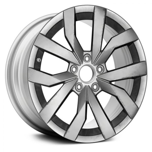 Replace® - 17 x 7 5 V-Spoke Silver Metallic Alloy Factory Wheel (Remanufactured)