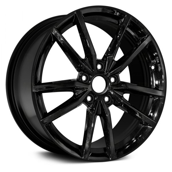 Replace® - 18 x 7.5 5 V-Spoke Black Alloy Factory Wheel (Remanufactured)
