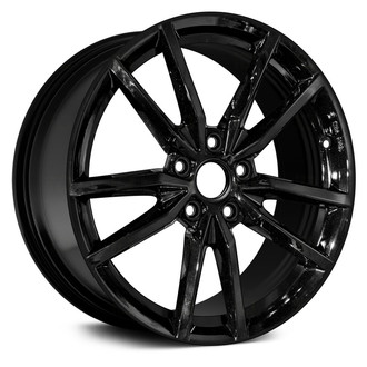 Replace® - 5 V-Spoke Black 18x7.5 Alloy Factory Wheel - Remanufactured