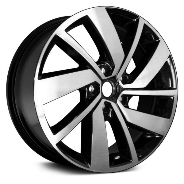 Replace® - 18 x 7.5 10-Spoke Black Alloy Factory Wheel (Remanufactured)