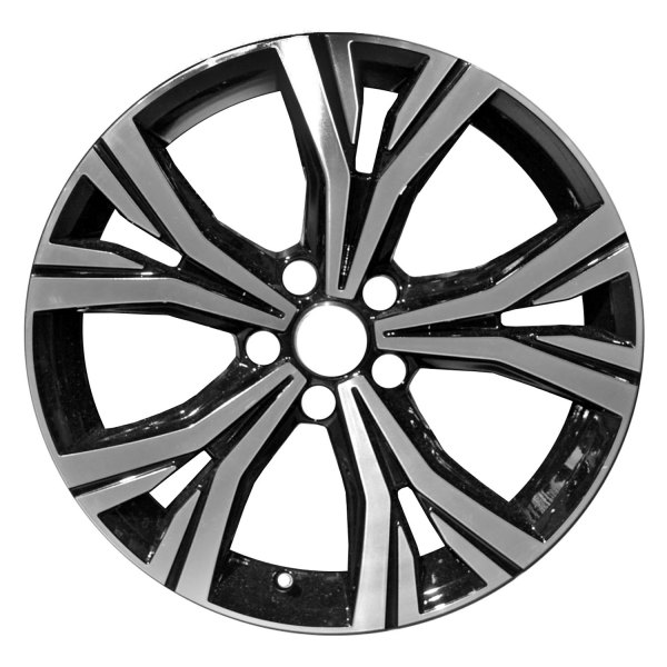 Replace® - 18 x 8 5 Y-Spoke Gloss Black with Machined Face Alloy Factory Wheel (Remanufactured)