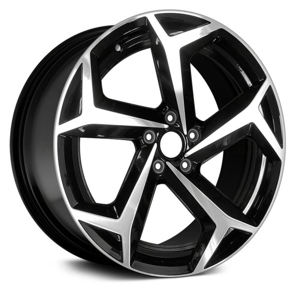 Replace® - 19 x 8 5-Spoke Machined Gloss Black Alloy Factory Wheel (Factory Take Off)