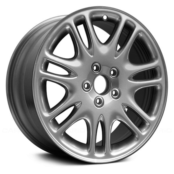 Replace® - 17 x 7.5 7 V-Spoke Hyper Silver Alloy Factory Wheel (Remanufactured)