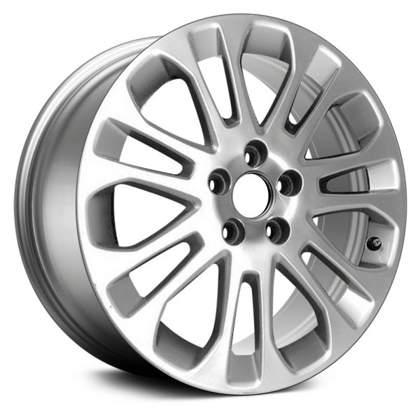 Replace® - 17 x 7 7 V-Spoke Hyper Silver Alloy Factory Wheel (Remanufactured)