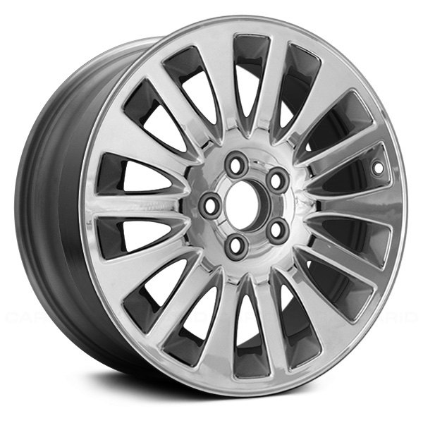 Replace® - 17 x 7 14 Alternating-Spoke OE Chrome Alloy Factory Wheel (Remanufactured)