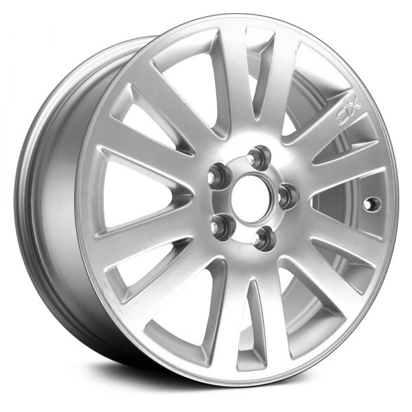 Replace® - 17 x 7 6 V-Spoke Hyper Silver Alloy Factory Wheel (Remanufactured)