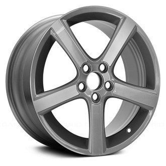 Replace® - 5-Spoke Machined and Bluish Charcoal 18x8 Alloy Factory Wheel - Remanufactured