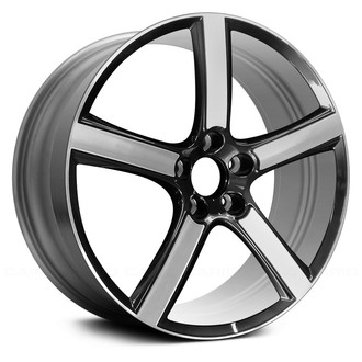 Replace® - 5-Spoke Machined and Black 18x8 Alloy Factory Wheel - Remanufactured