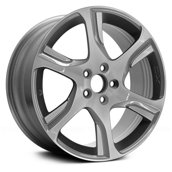 Replace® - 18 x 7.5 6 Turbine-Spoke Machined and Charcoal Alloy Factory Wheel (Remanufactured)