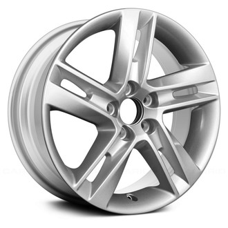 Replace® - 5 Double Spiral-Spoke Light Silver 17x8 Alloy Factory Wheel - Remanufactured