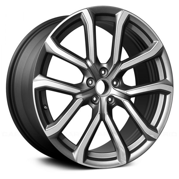 Replace® - 20 x 8 5 V-Spoke Machined and Dark Charcoal Metallic Alloy Factory Wheel (Remanufactured)